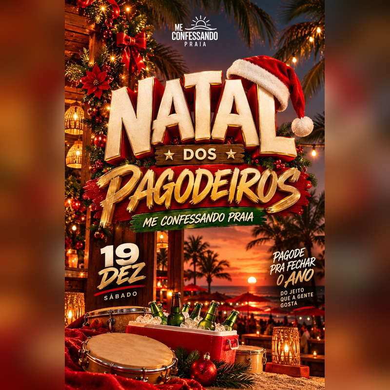 NATAL DOS PAGODEIROS – ME CONFESSANDO PRAIA